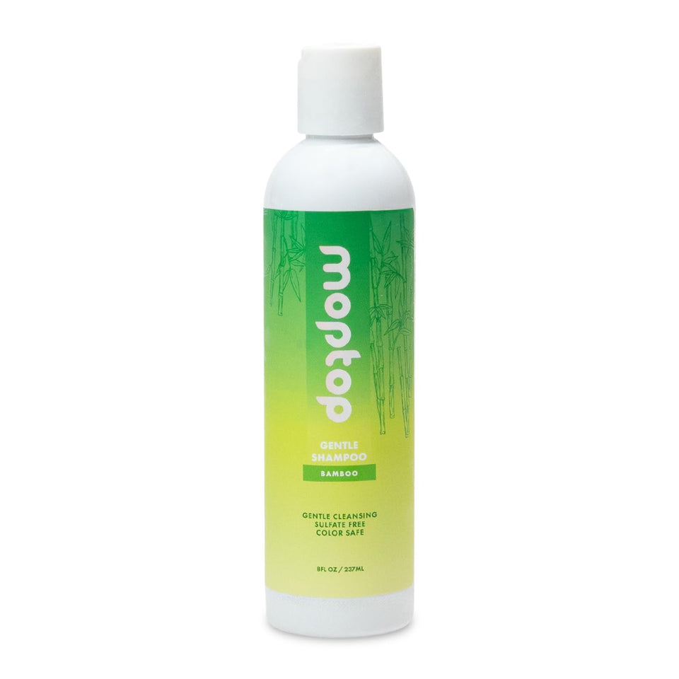 MopTop front bottle view showing label and bamboo 8oz design benefit clarity