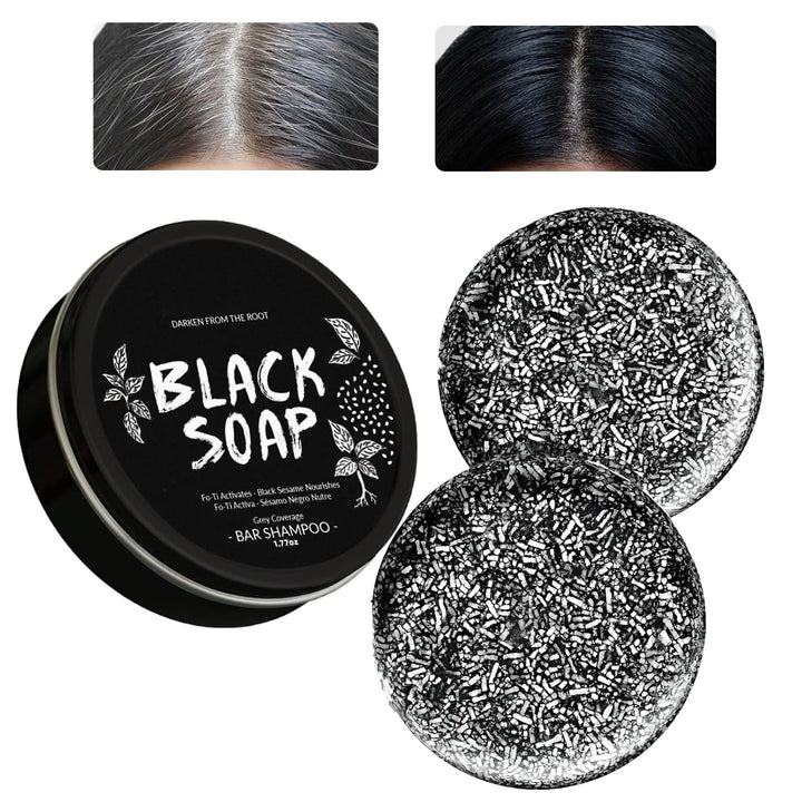 MoraZoge front packaging showing two gray-hair reverse bars and benefits