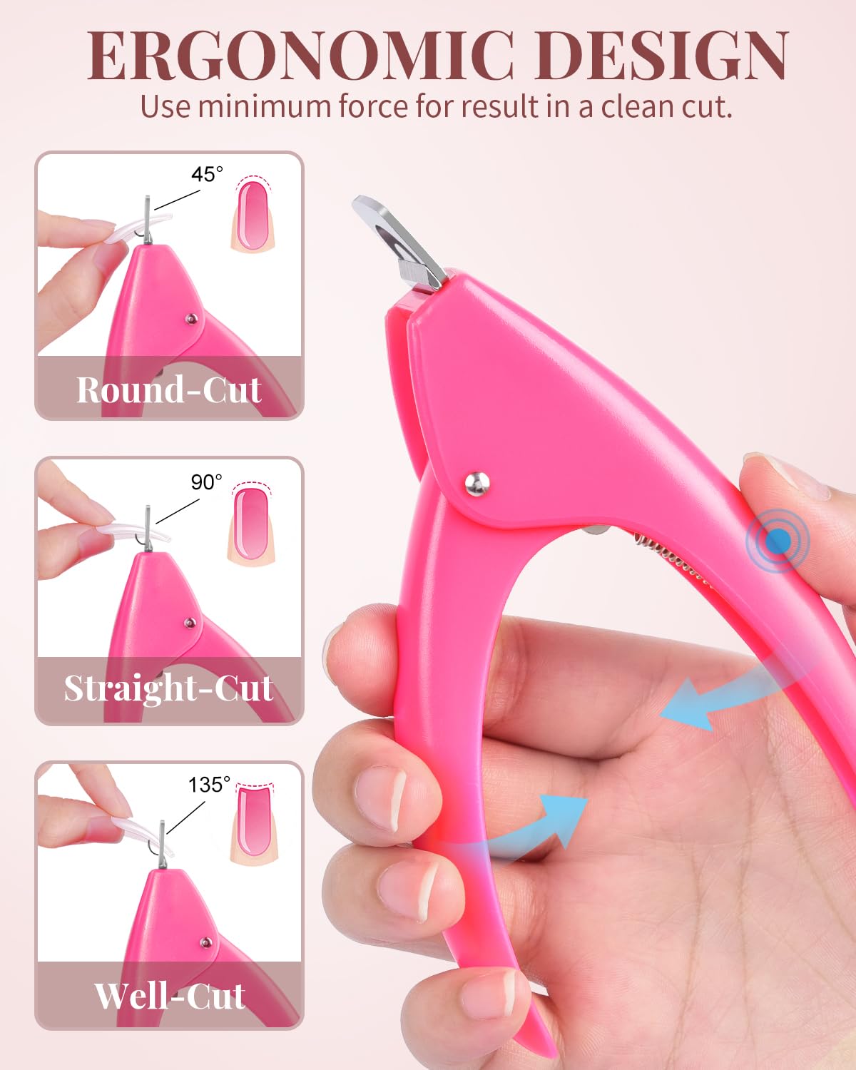 MORGLES finished square nails on hands showing salon-quality, wearable result
