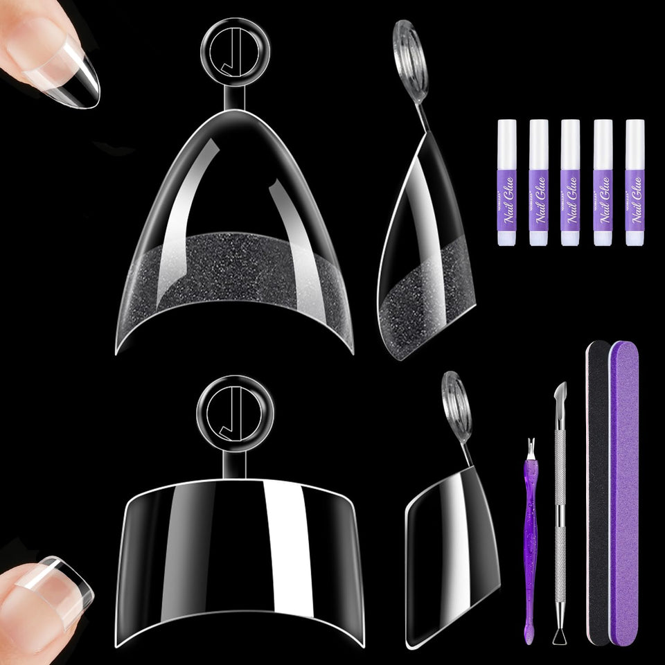 MORGLES front packaging showing 480-piece kit ready for salon or home use