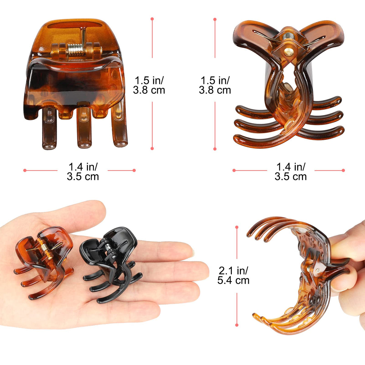 Morhom clips styled in a casual updo demonstrating secure hold and simple elegance
