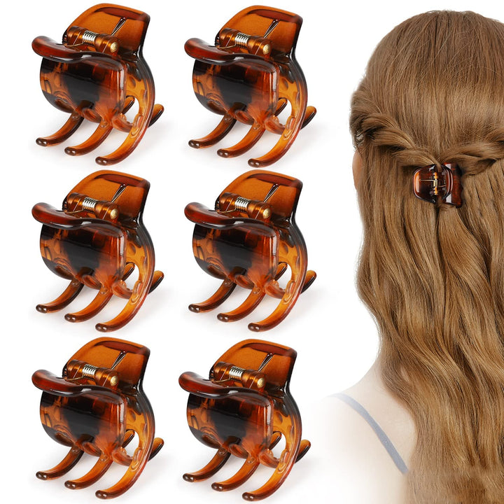 Morhom front packaging showing six neutral hair jaw claws, practical storage benefit