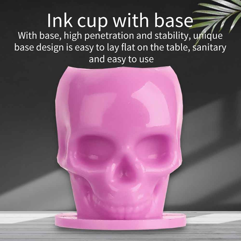 Moricher top view of black white blue pink cups for intuitive color organization