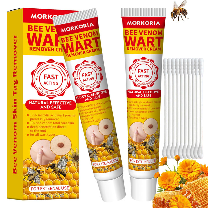 MORKORIA front packaging showing two cream tubes and product benefit