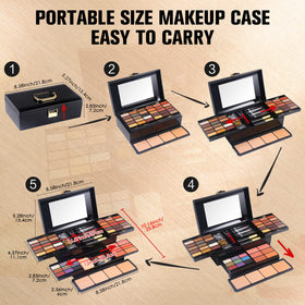 MORNECA built-in mirror in use for touch-ups and convenient application