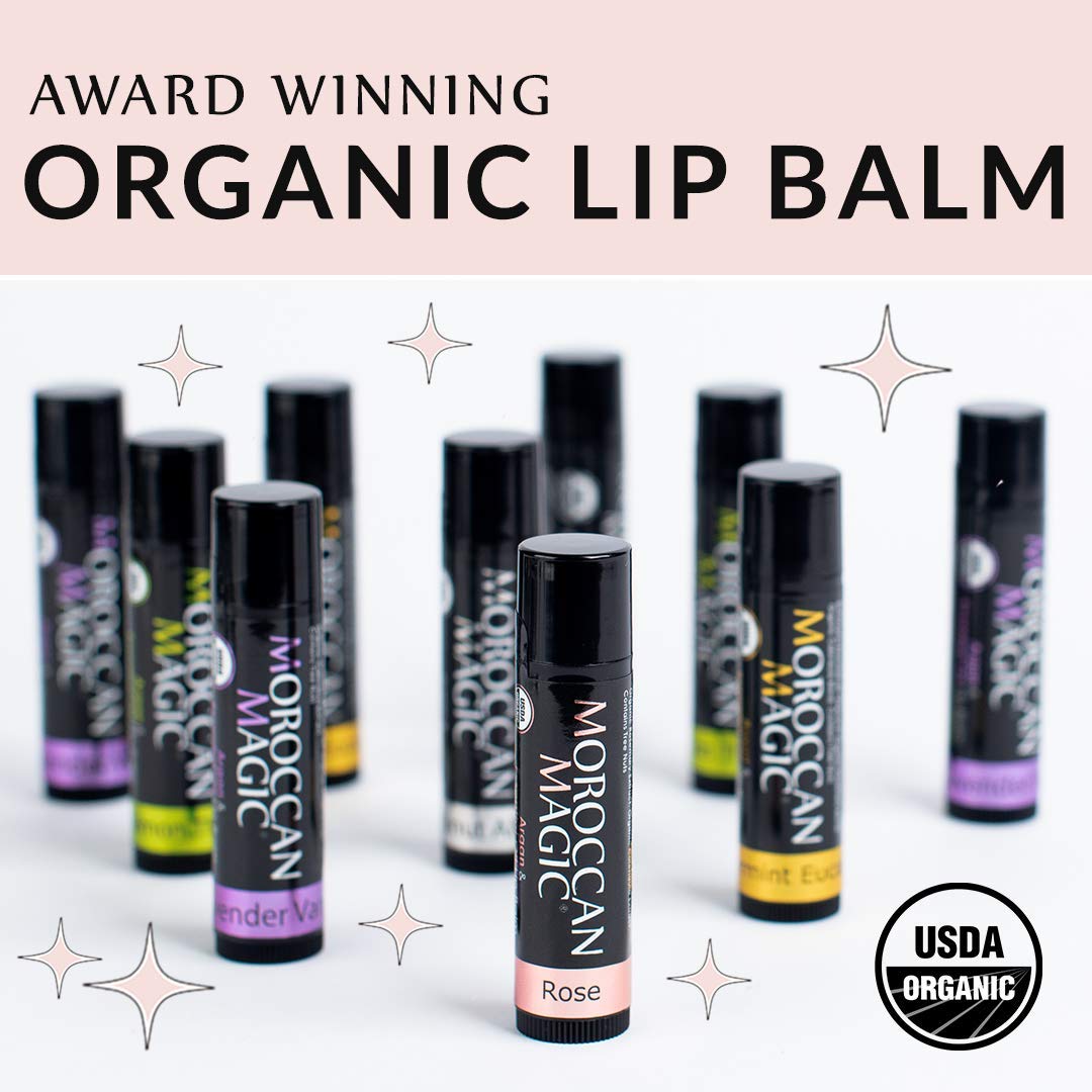 Moroccan Magic application on lips showing smooth coverage and immediate soothing relief