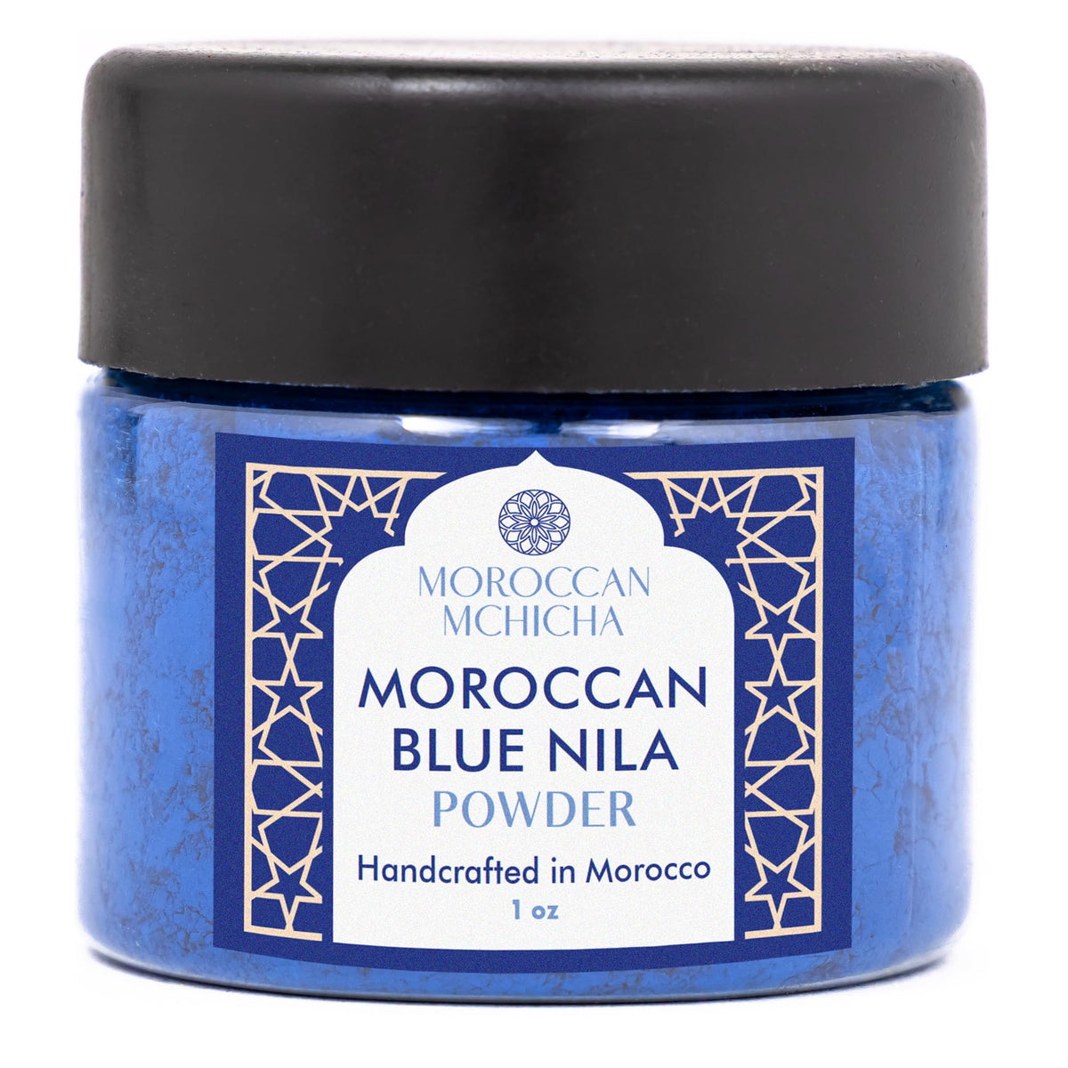 MOROCCAN MCHICHA front packaging showing 30g nila powder and brand