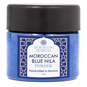 MOROCCAN MCHICHA front packaging showing 30g nila powder and brand