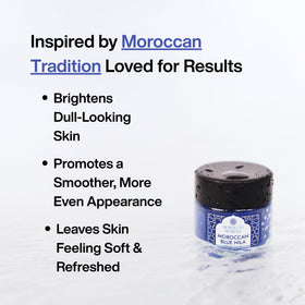 MOROCCAN MCHICHA powder texture close-up highlighting fine mineral quality