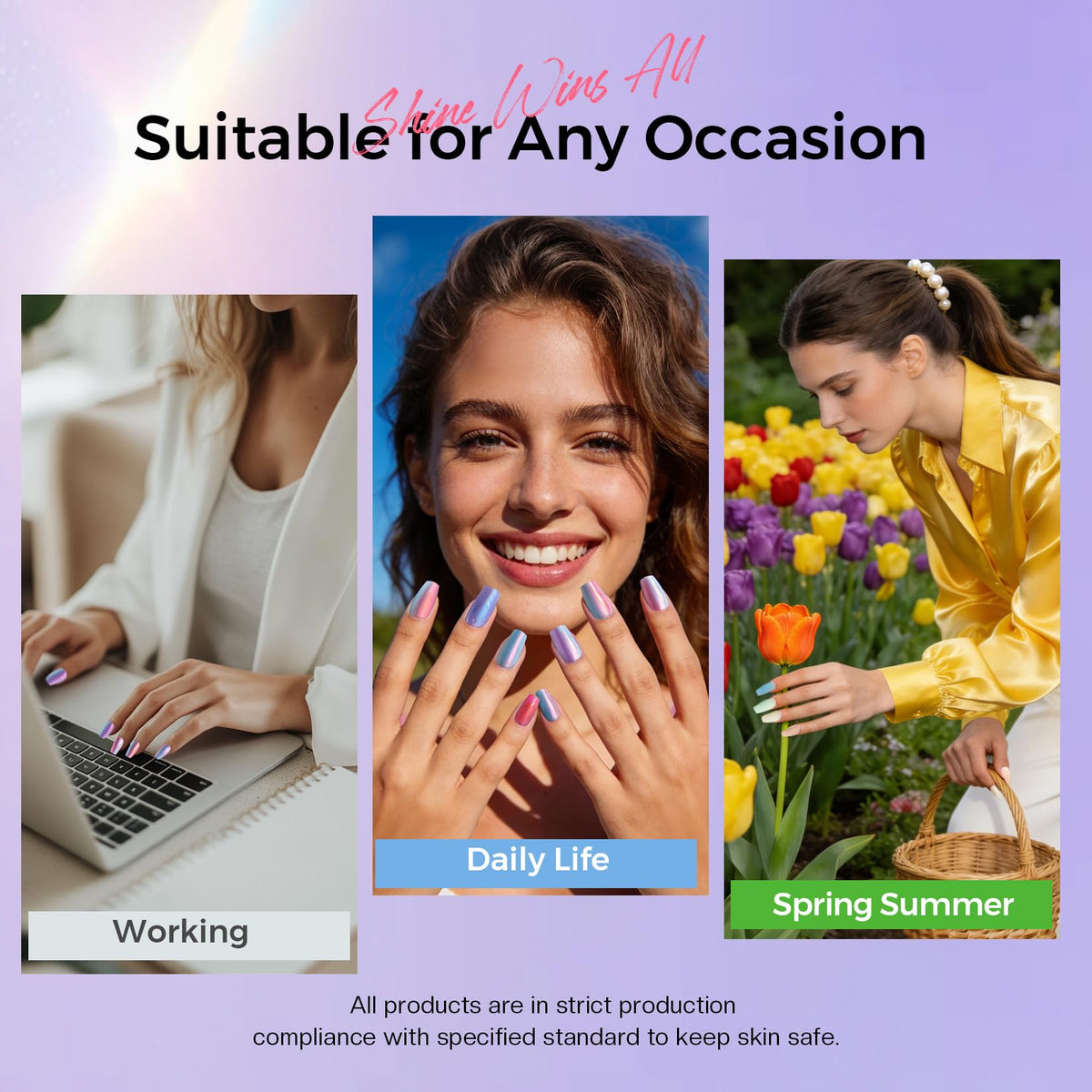 Morovan application scene of a user blending ombre at-home easily