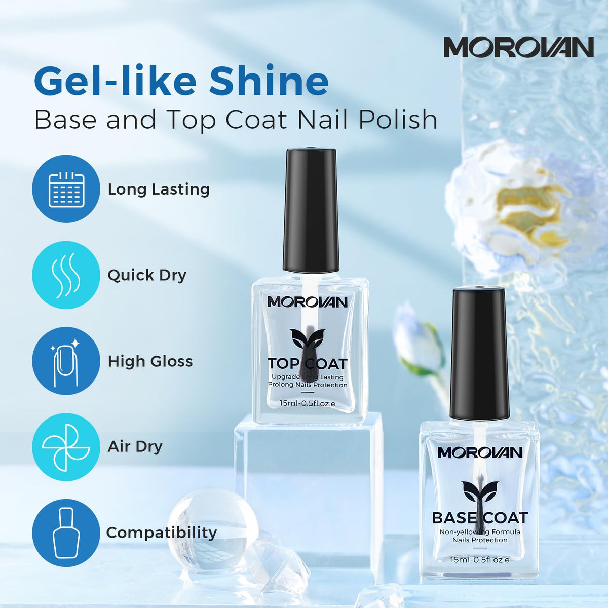 Morovan brush close-up displaying 150° brush for smooth, even application
