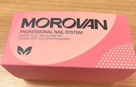 Morovan curved fan brush close-up showing 150-degree angle for precise smooth application