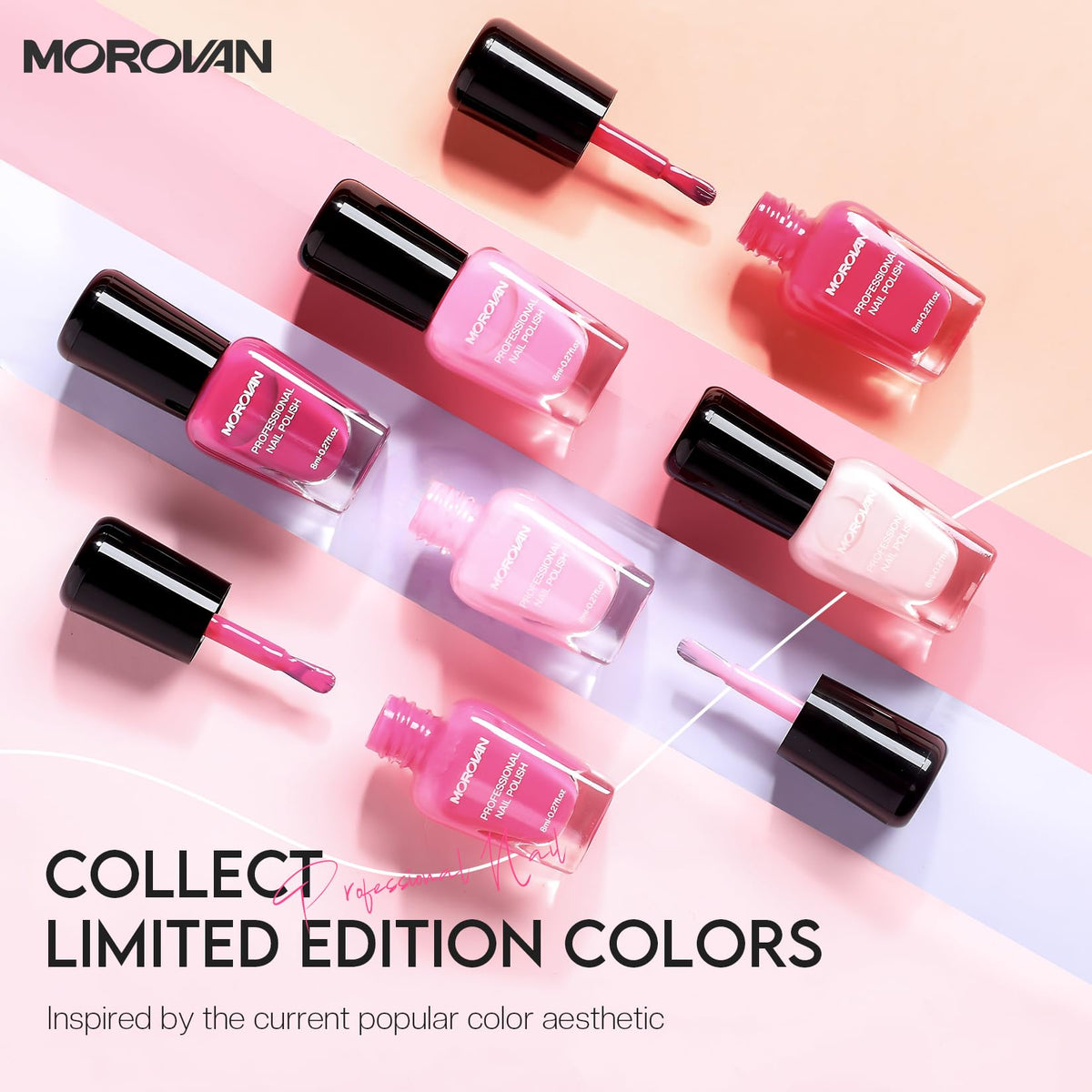 Morovan close-up of polish texture highlighting even coverage and fast-dry benefit