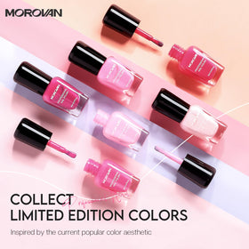 Morovan close-up of polish texture highlighting even coverage and fast-dry benefit