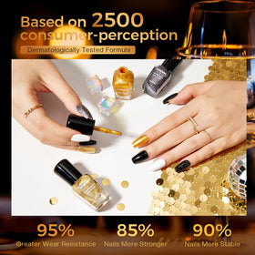 Morovan color swatch lineup of all six shades showing true tones benefit: color selection