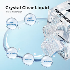 Morovan product contents laid flat flatlay showing both base and top coat for complete kit