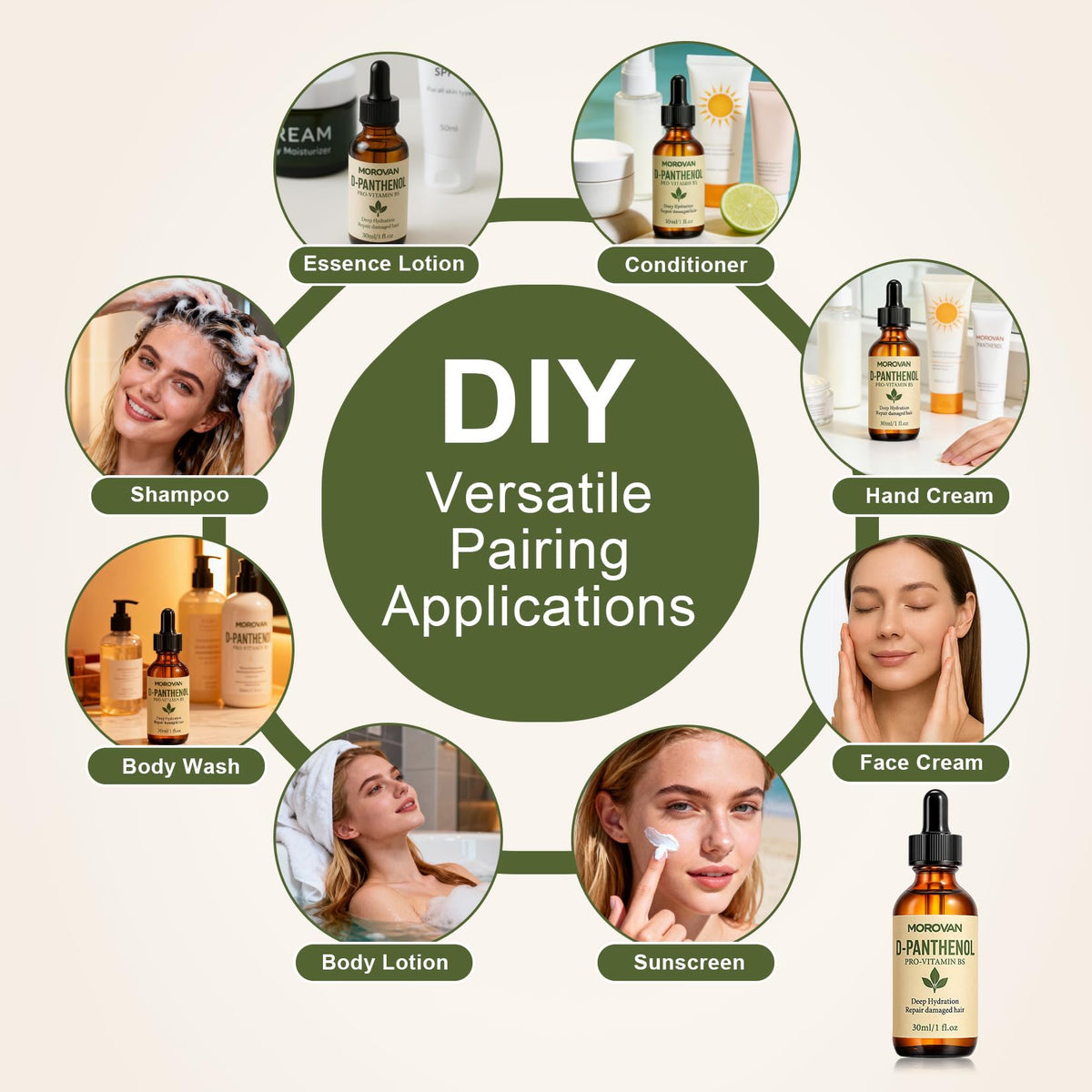 Morovan mixed into face cream enhancing moisturizing performance