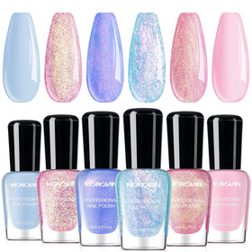 Morovan front packaging showing pastel six-color set and gift-ready box