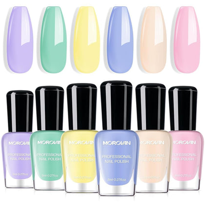 Morovan front packaging showing eight pastel bottles and kit benefit