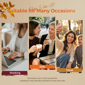 Morovan hands holding autumn leaves showcasing wearable fall color