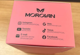 Morovan neon blue applied on fingernails demonstrating vibrant quick-dry color payoff