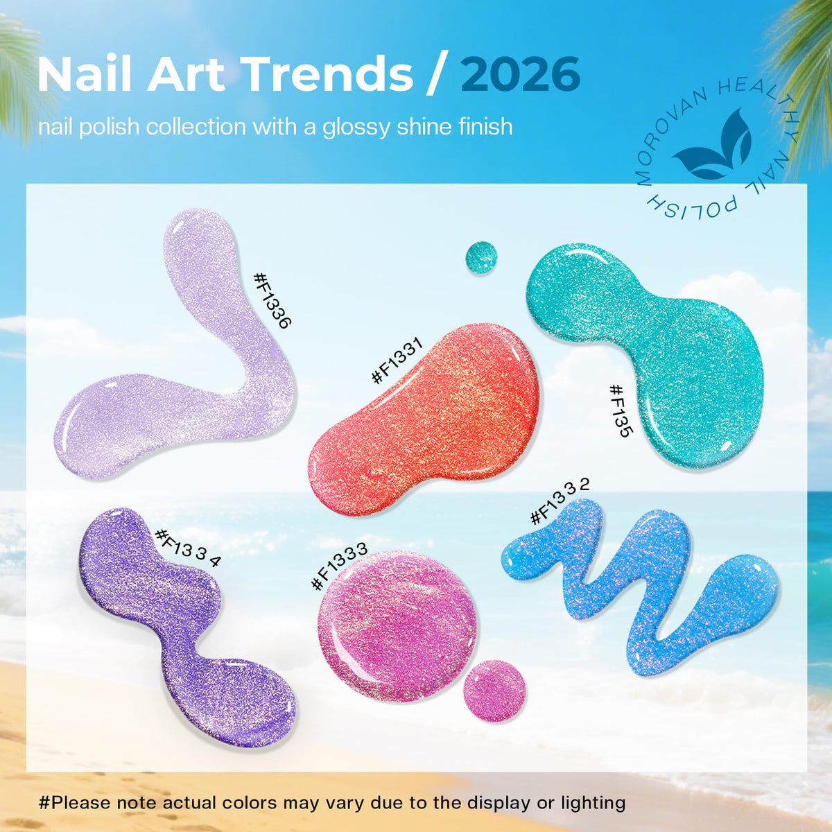Morovan sponge ombré demo blending two pastel shades for gradient nails
