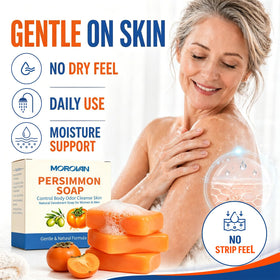 Morovan persimmon soap washing feet to control odor and refresh