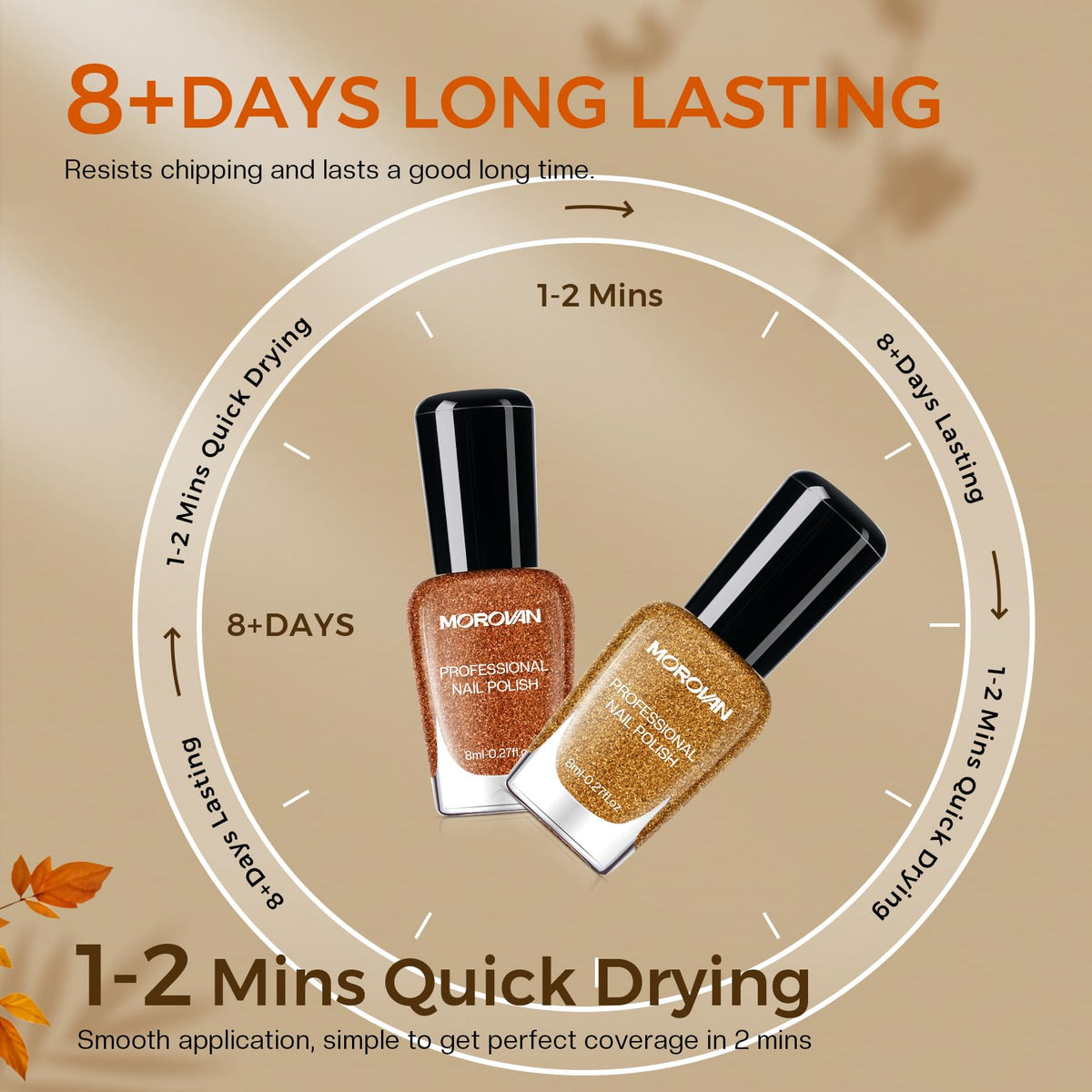 Morovan row of six shades displaying coordinated fall palette choices