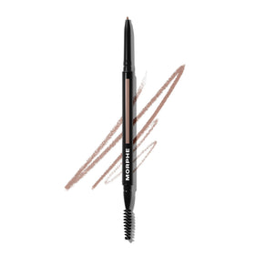 MORPHE Biscotti front view showing dual-ended pencil and spoolie for precise shaping