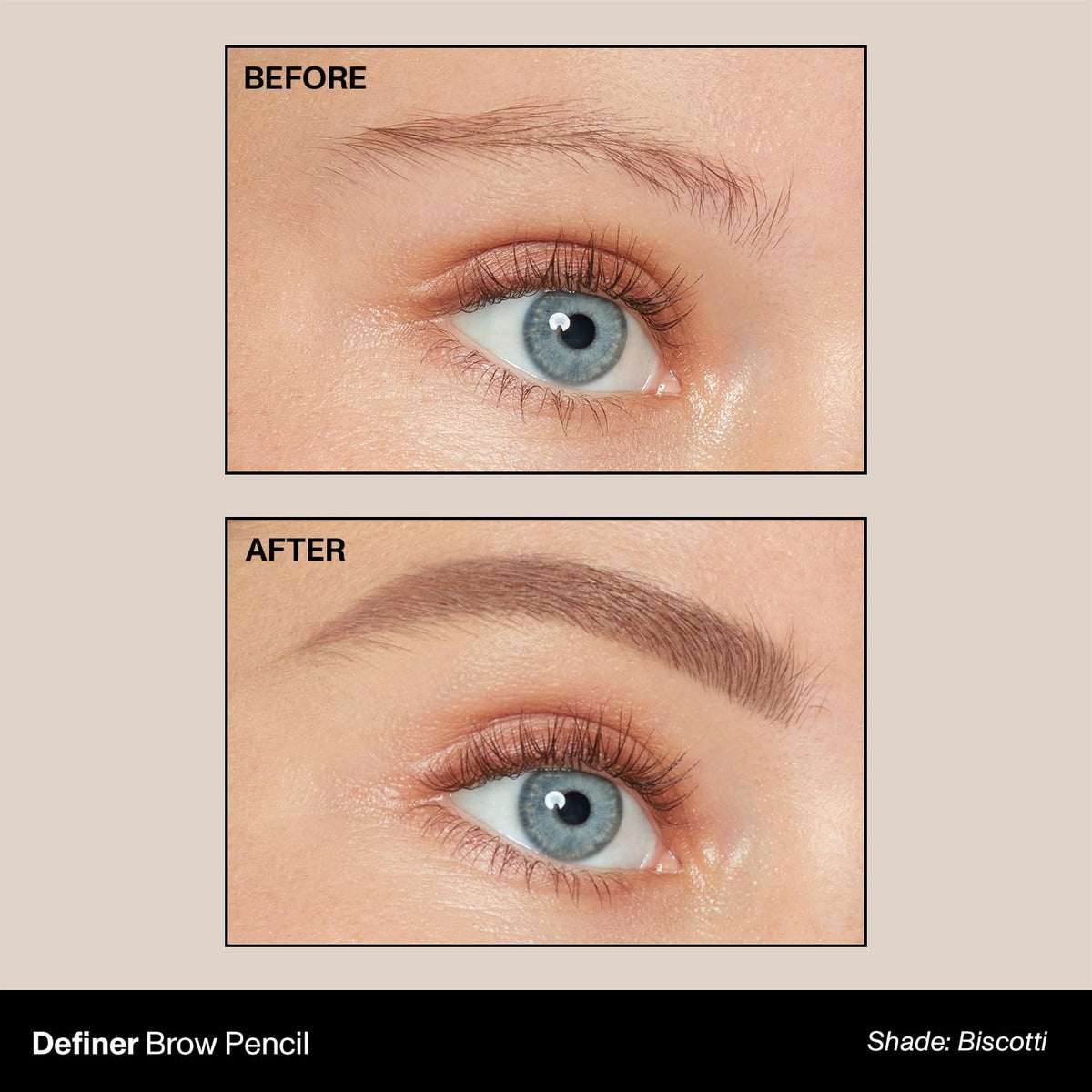 Morphe slanted-tip close-up highlighting precision edge for defined brow shaping