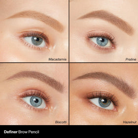 Morphe Biscotti swatch on skin illustrating buildable pigment and blendable texture
