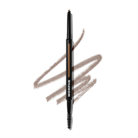 MORPHE front packaging showing dual-ended brow pencil with clear benefit of travel-ready design