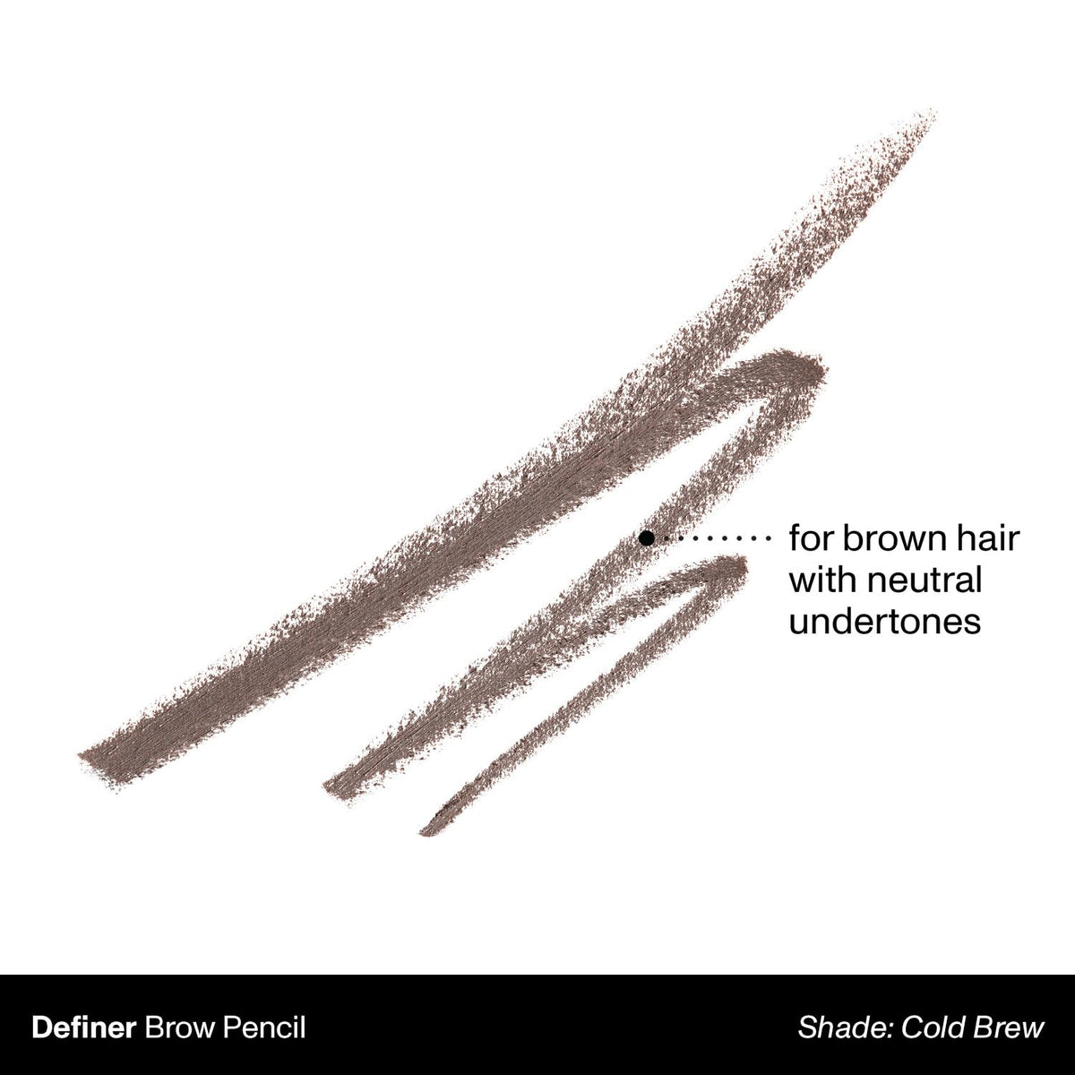 Morphe definer spoolie detail showing blending action for seamless, natural finish