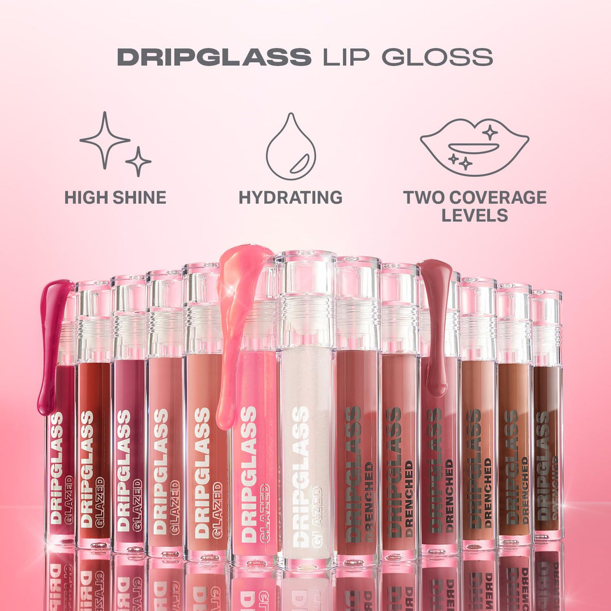 MORPHE close-up texture of the gloss highlighting smooth, nonsticky finish