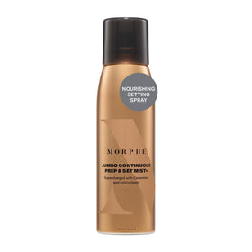 MORPHE front packaging of jumbo face mist showing size and finish benefit