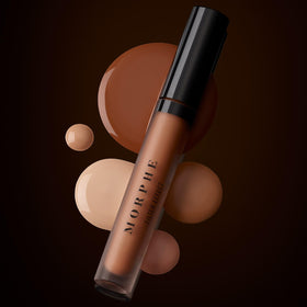 MORPHE concealer next to coin for size comparison and travel convenience
