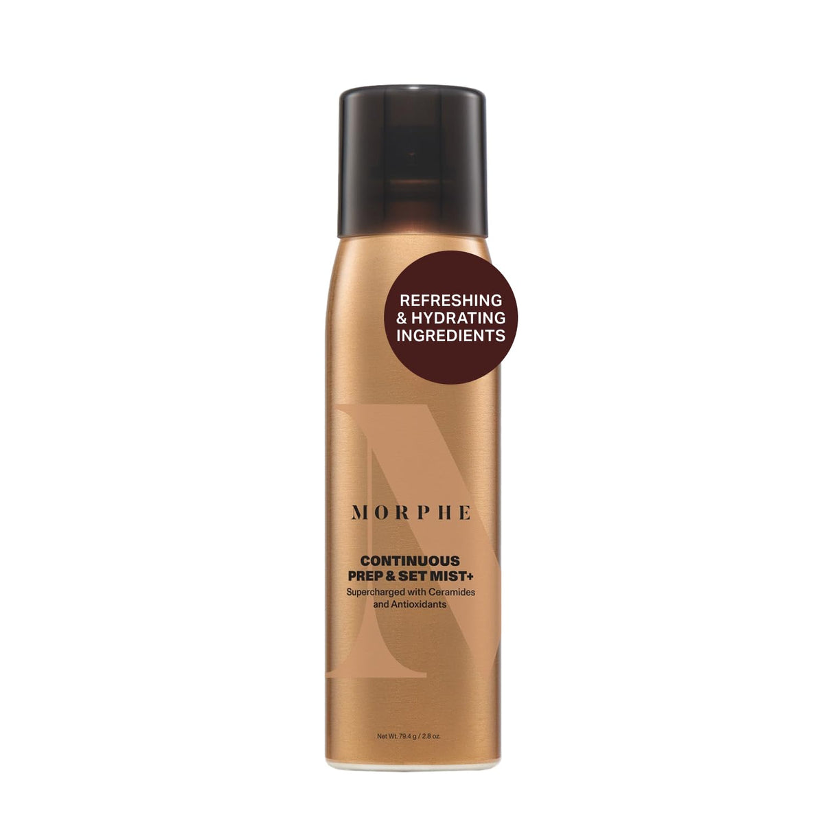 MORPHE front packaging showing bottle and clear label, highlights portable use