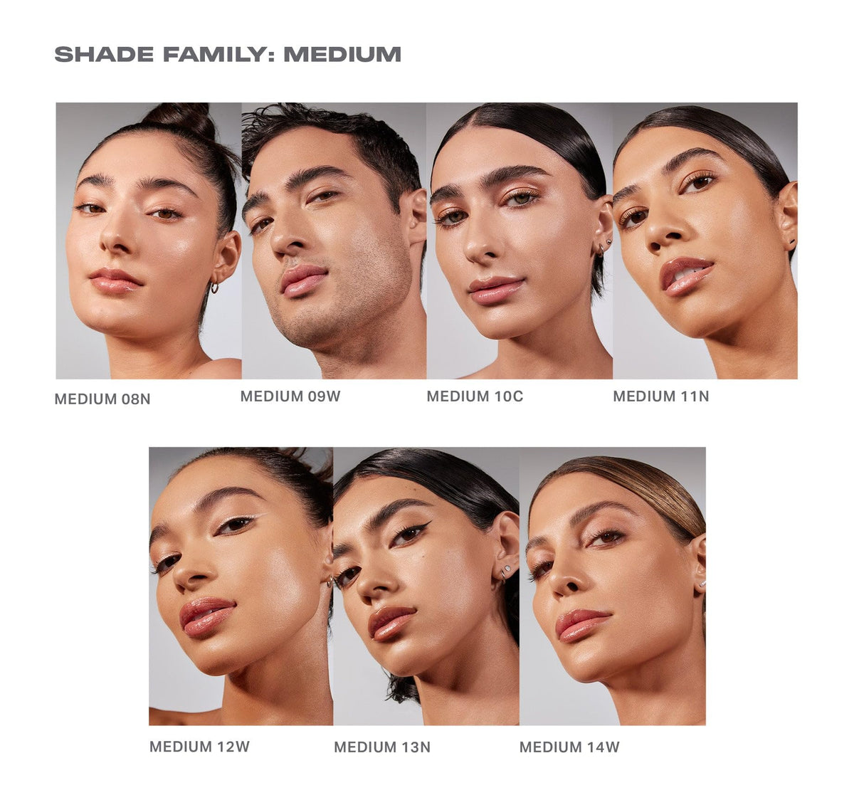MORPHE arm swatch of shade 14W illustrating true color and blendability