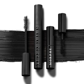 MORPHE mascara applied on lashes in lifestyle shot for visible length and lift