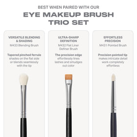 MORPHE Melody before and after eyelids showing reduced creasing and color payoff