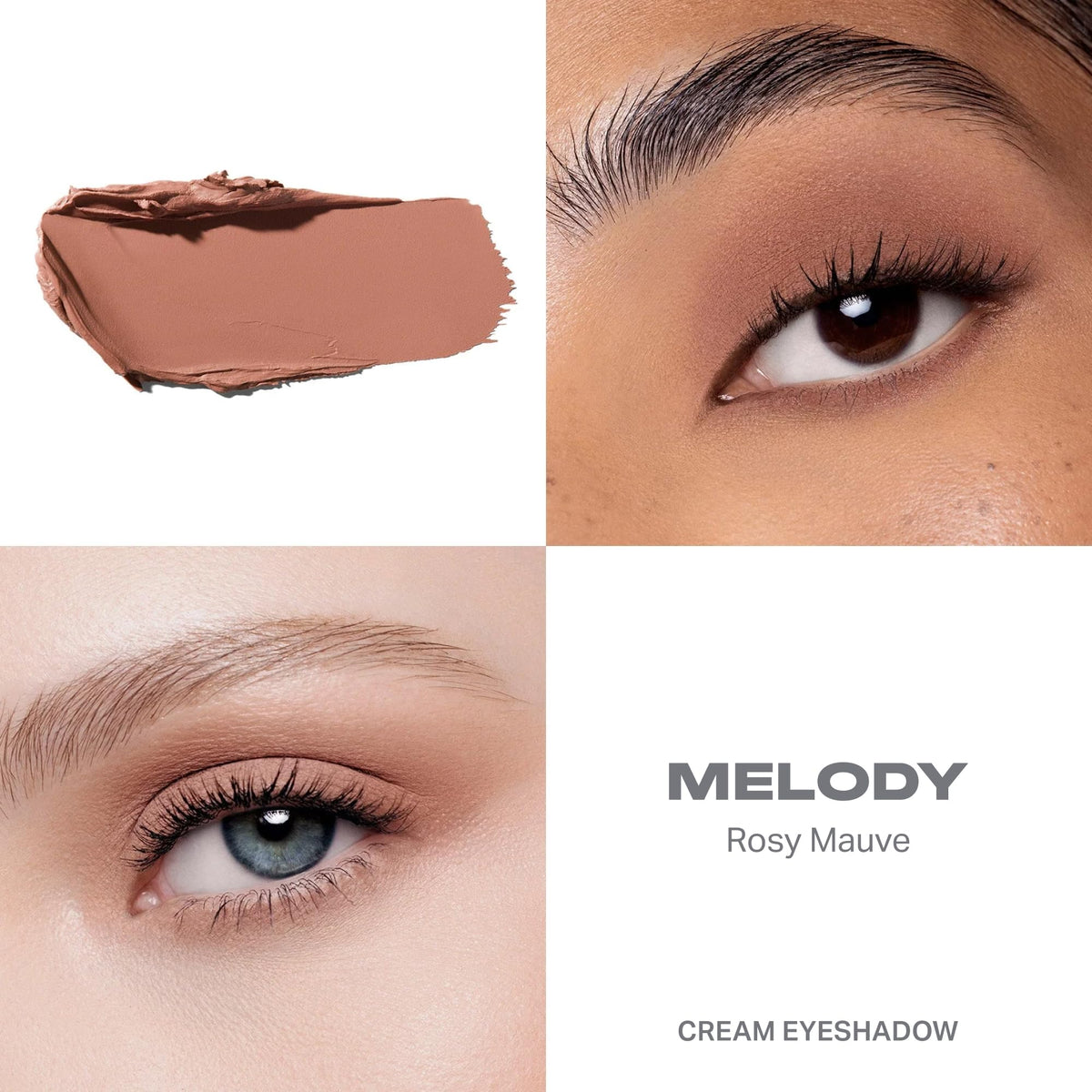 MORPHE Melody texture close-up showing smooth cream finish and blendability benefit