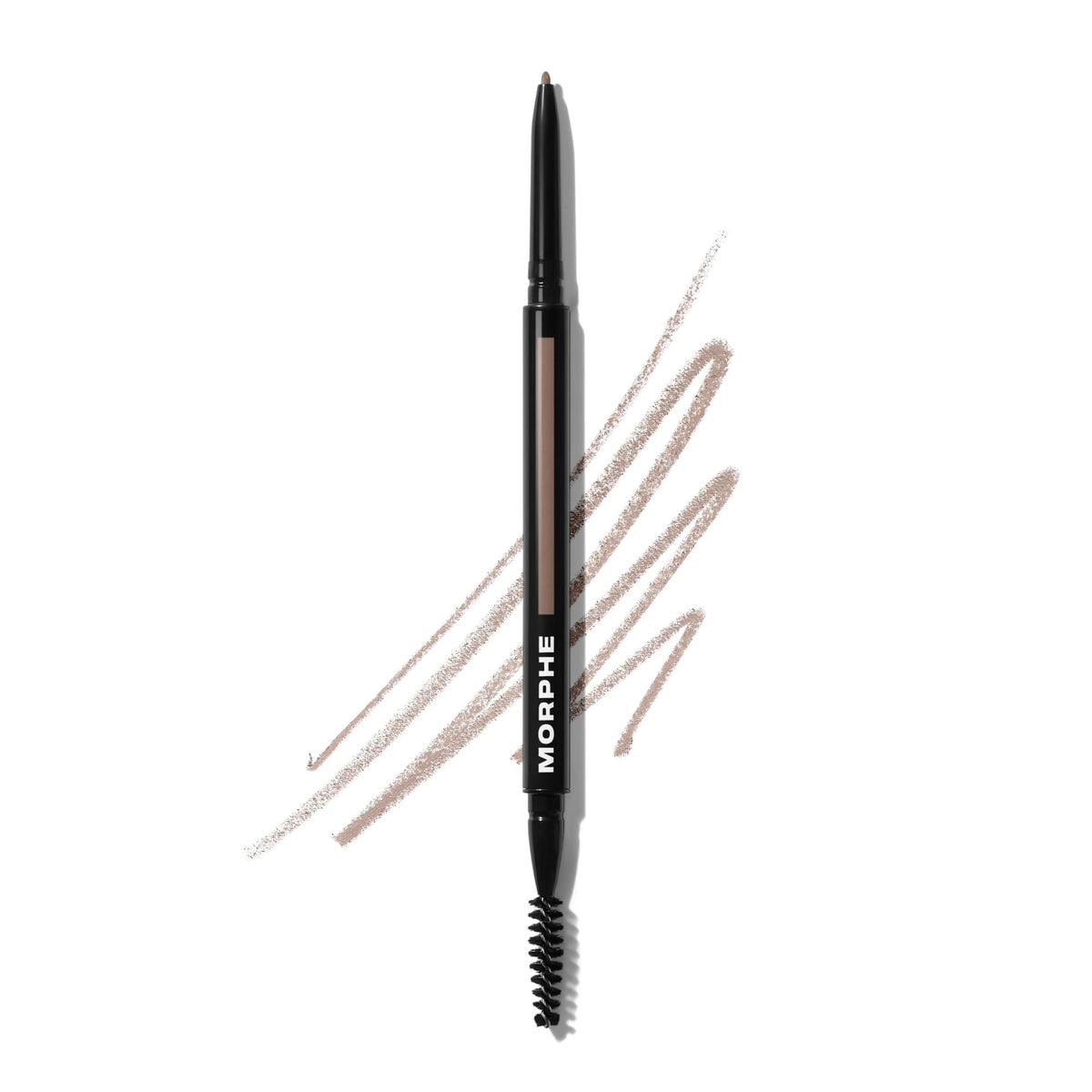 MORPHE front view of dual-ended brow pencil shows compact design and easy grip benefit