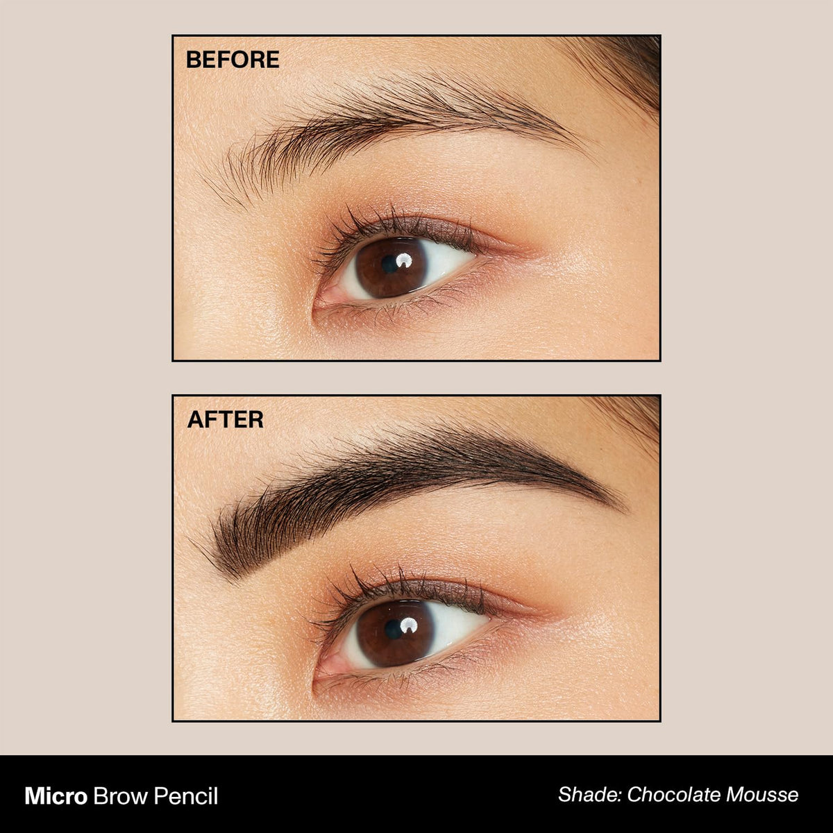 MORPHE pointed tip close-up demonstrating ultra-precise micro strokes for natural brows