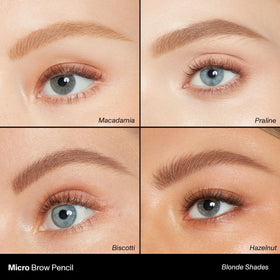MORPHE pencil held in hand showing compact size and convenient travel-friendly design