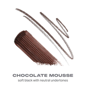 Morphe micro pencil close-up tip creating precise hairlike brow strokes
