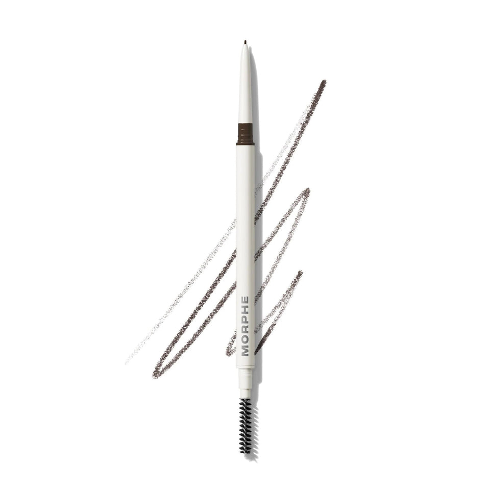 Morphe front packaging showing compact pencil and cap, easy travel