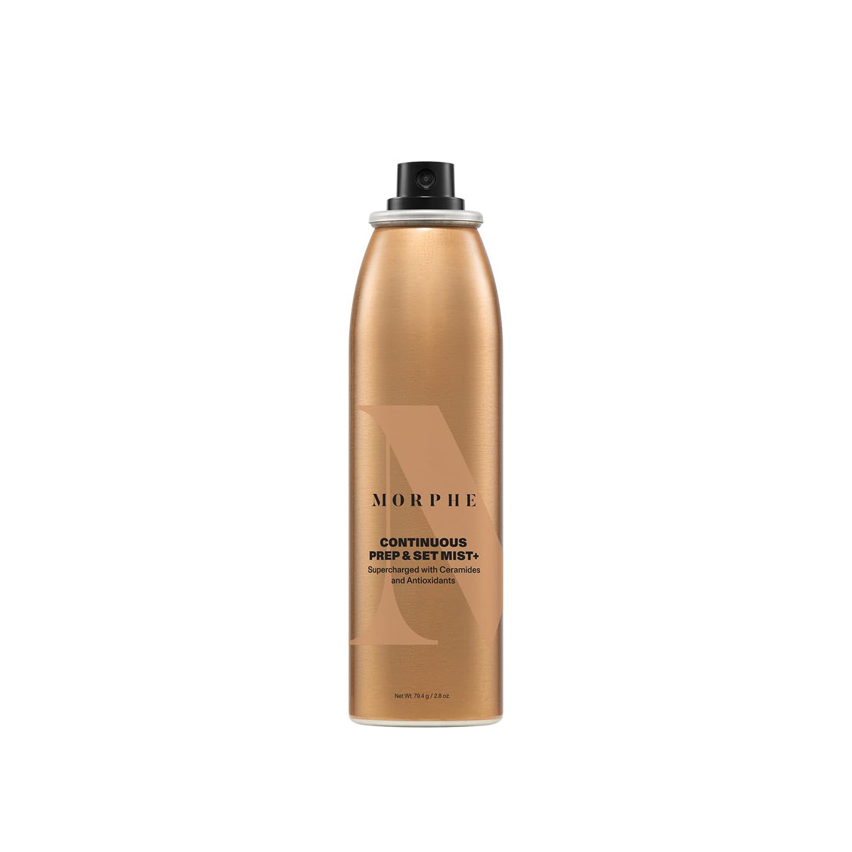 MORPHE nozzle closeup demonstrating continuous air-powered spray for even application