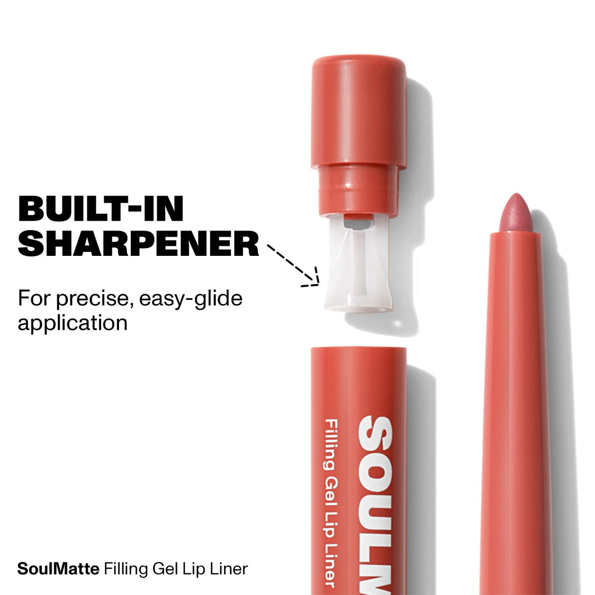 MORPHE Soulmatte on lips closeup demonstrating precise definition and velvety matte comfort