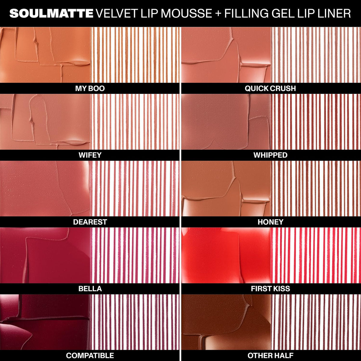 Morphe Soulmatte size comparison in hand showing compact travel-friendly lipstick with strong pigment