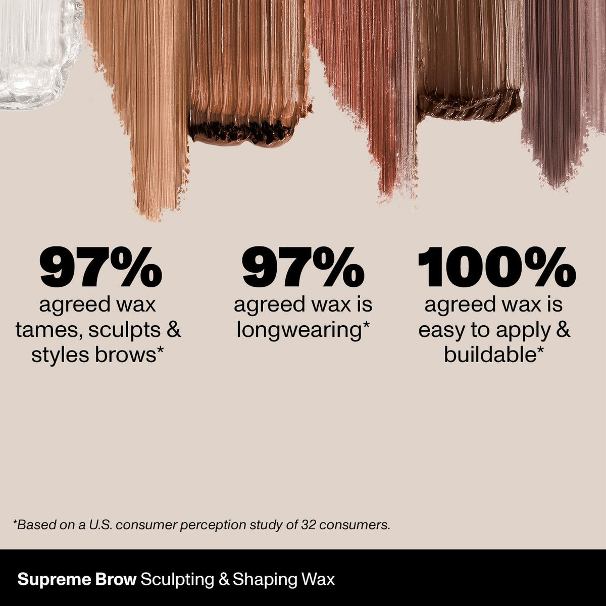 Morphe before and after brows showing lifted, natural-looking shape benefit